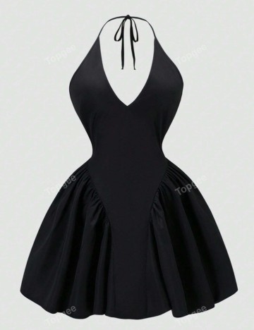 Rochie mini Shein Curve+, negru