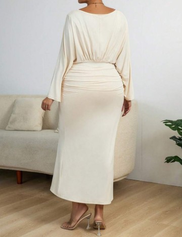 Rochie maxi Shein, crem