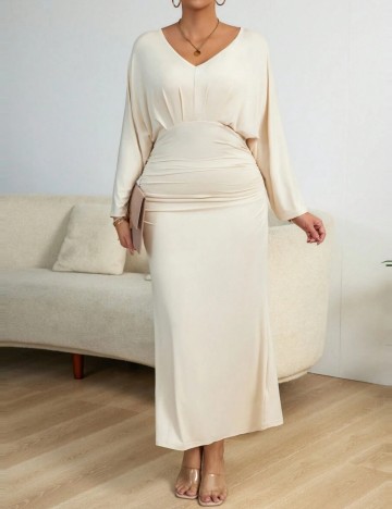 Rochie maxi Shein, crem