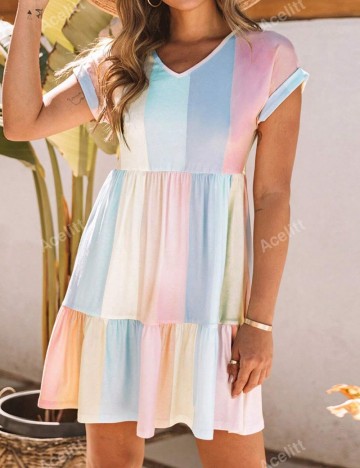 Rochie mini Shein, mix culori