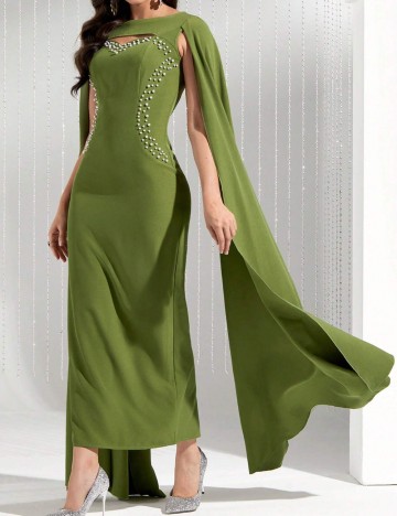 Rochie maxi Shein, verde