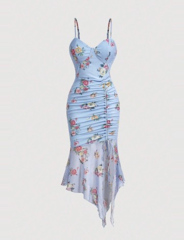 Rochie midi Shein, mix culori