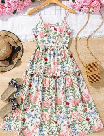 Rochie midi Shein, mix culori
