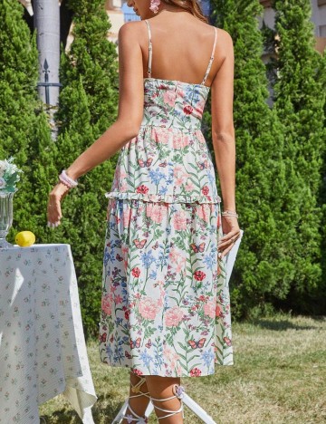 Rochie midi Shein, mix culori