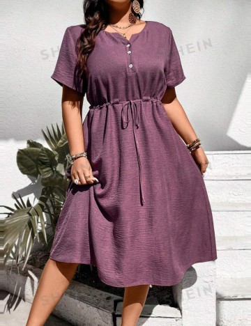 Rochie midi Shein Curve+, mov