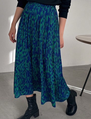 Fustă midi Shein, mix culori