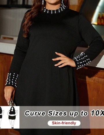 Rochie mini Shein Curve+, negru