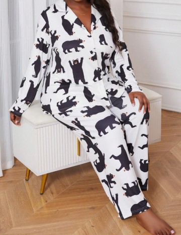 Compleu pijamale Shein Curve+, mix culori