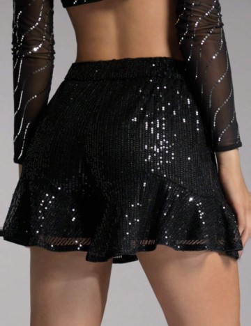 Pantaloni scurți Shein, negru