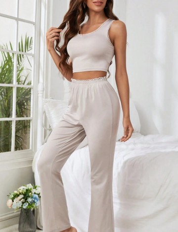 Compleu pijamale Shein, gri