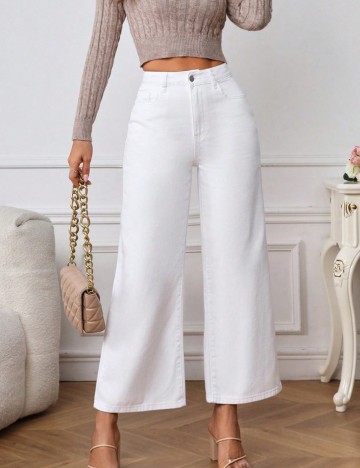 Jeans Shein, alb