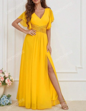 Rochie maxi Shein, galben