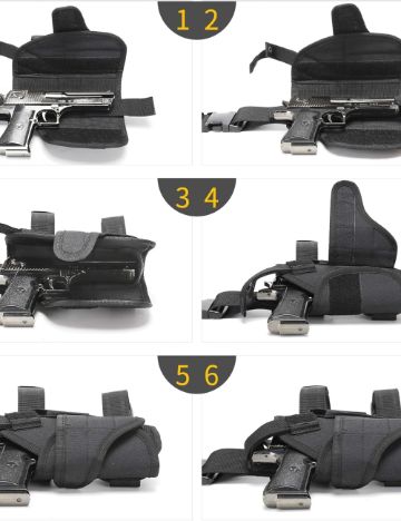 Toc de pistol Shein, negru