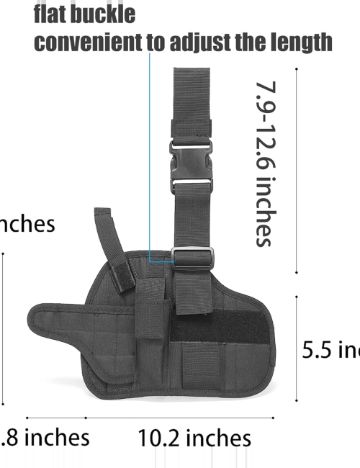 Toc de pistol Shein, negru