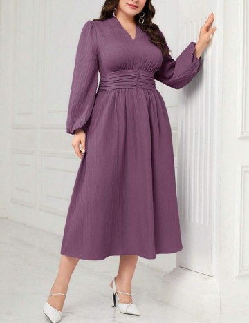 Rochie midi Shein Curve+, mov