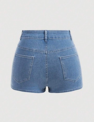 Fustă Pantalon Shein Curve+, albastru