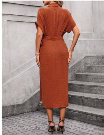 Rochie maxi Shein, cărămiziu