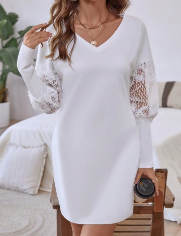 Rochie mini Shein, alb