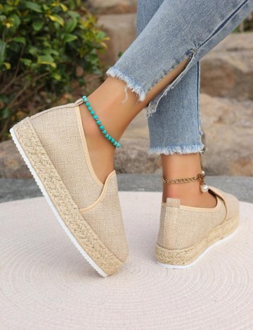 Espadrile Shein, bej
