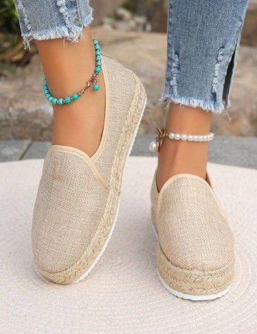 Espadrile Shein, bej