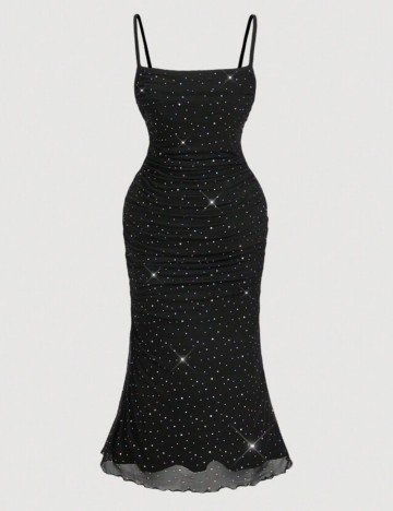 Fustă maxi Shein Curve+, negru