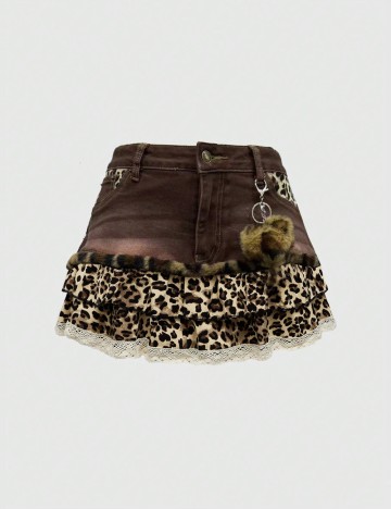 Fustă Pantalon Romwe by Shein, maro