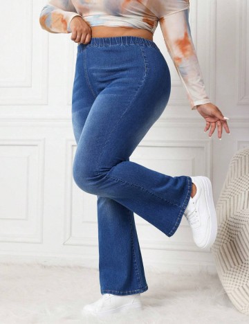 Jeans Shein Curve+, albastru