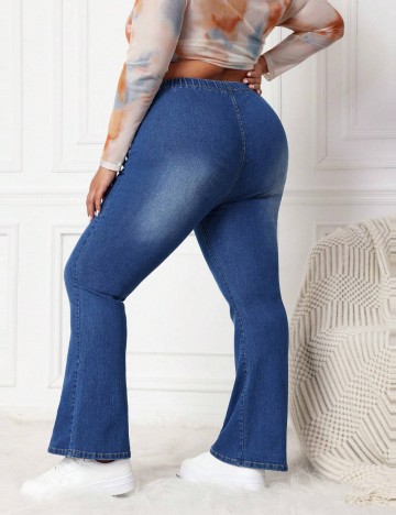 Jeans Shein Curve+, albastru
