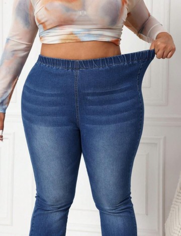 Jeans Shein Curve+, albastru