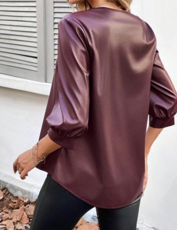 Bluză Emery Rose by Shein, vișiniu