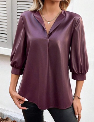 Bluză Emery Rose by Shein, vișiniu