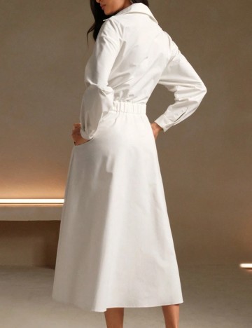 Rochie midi Shein, crem