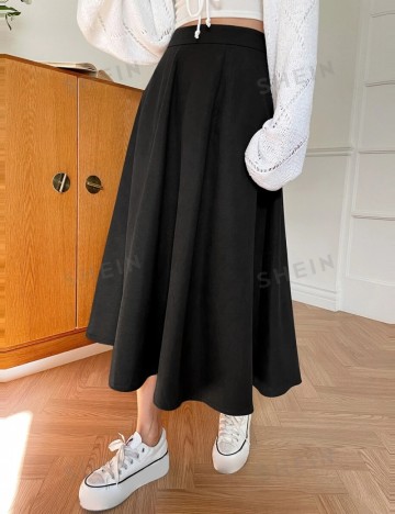 Fustă midi DAZY by Shein, negru