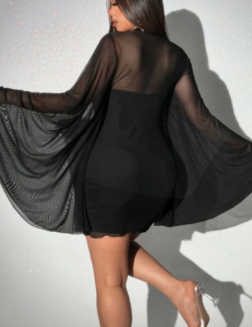 Rochie mini Shein Curve+, negru