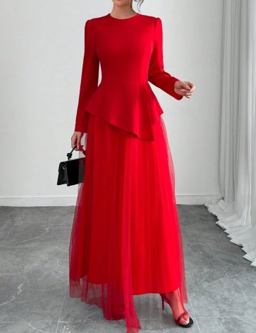 Rochie maxi Shein, roșu