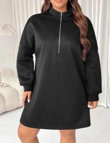 Rochie mini Shein Curve+, negru