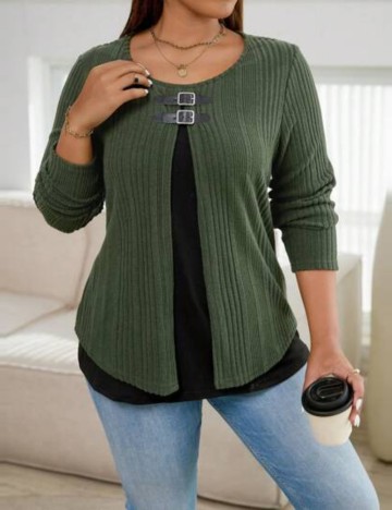 Bluză Shein Curve+, mix culori