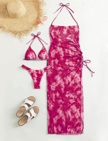 Set costum de baie Shein, mix culori