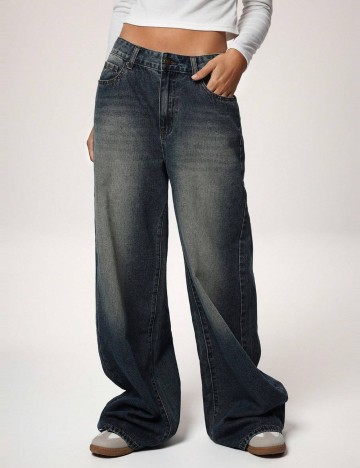 Jeans Shein, albastru
