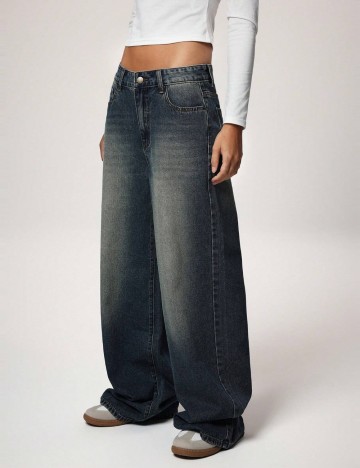Jeans Shein, albastru