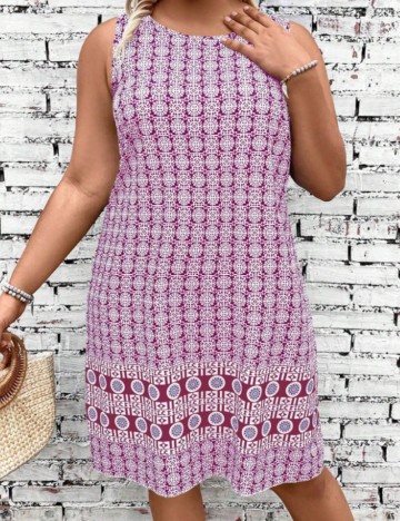 Rochie mini Shein Curve+, mix culori