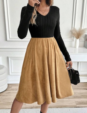 Rochie midi Shein, mix culori