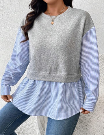 Bluză Shein Curve+, mix culori