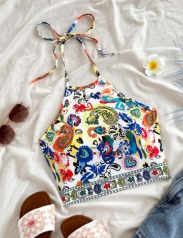 Top Shein, mix culori