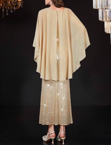 Rochie de ocazie Shein, bej