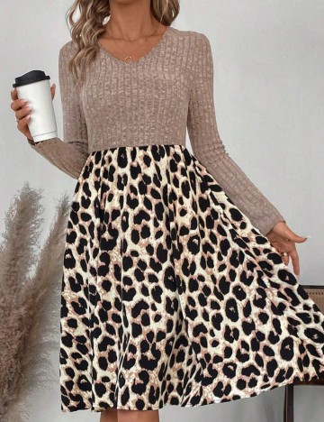 Rochie midi Shein, mix culori