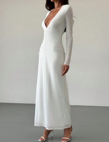 Rochie maxi Shein, alb