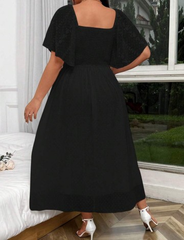 Rochie midi Shein Curve+, negru