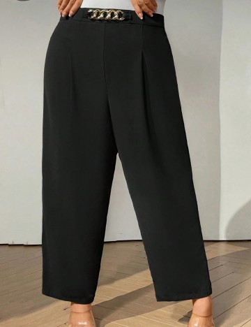 Pantaloni Shein Curve+, negru