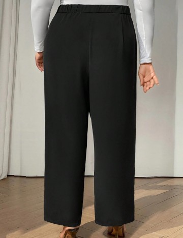 Pantaloni Shein Curve+, negru